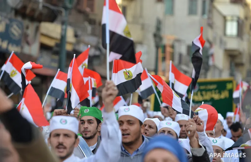 Egyptians attend celebrations commemorating the birthday of the Prophet Mohammad on al-Azhar Street, Cairo, Egypt 03 January 2015. Muslims around the world are celebrating the Prophet's birthday, which falls annually on...