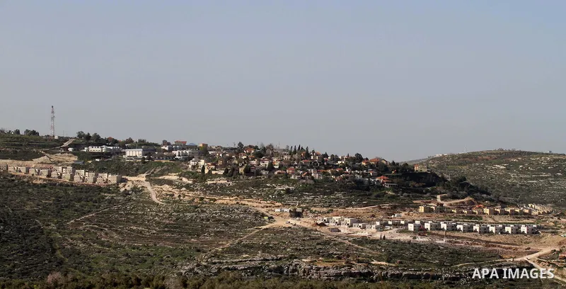 A picture shows a partial view of the Israeli settlement of Qadumim (Kedumim), near the Palestinian town of Nablus, in the Israeli-occupied West Bank, on February 10, 2015. According to the Israeli press, the country is...