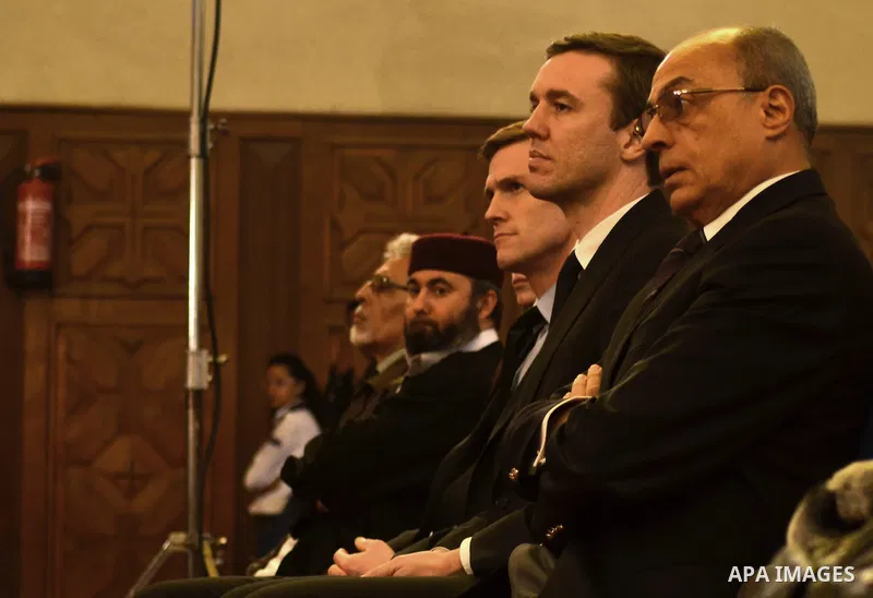 Egyptian Coptics attend a mass led by Egypt's Coptic Pope Tawadros II to honor the memory of the Egyptian Coptic Christians murdered by Islamic State (IS) group militants in Libya, at Saint-Mark's Coptic Cathedral in Cai...