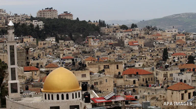 A general view show the Old City of the West Bank in Nablus, on February 23, 2015. Photo by Nedal Eshtayah