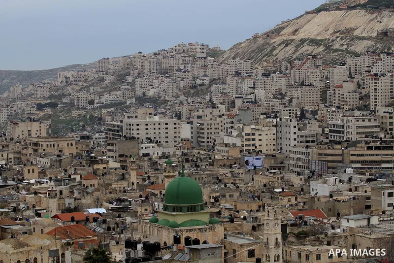 A general view show the Old City of the West Bank in Nablus, on February 23, 2015. Photo by Nedal Eshtayah