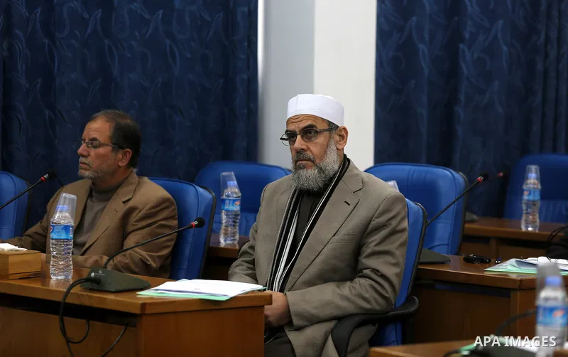 Members of the Palestinian legislative council from Hamas movement attend a meeting at the at the legislative council in Gaza city on February 25, 2015. Photo by Ramadan Al-Agha