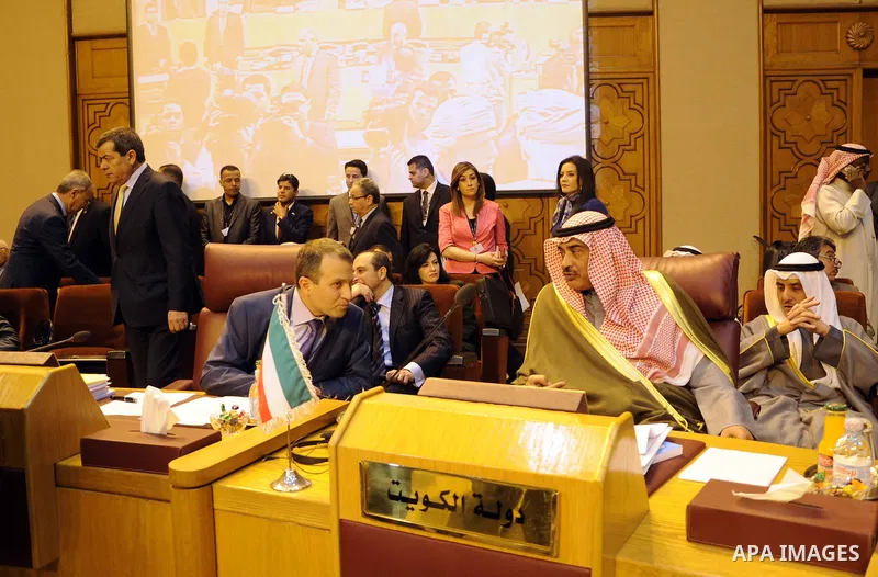 Foreign ministers of the Arab League take part in an emergency meeting at the League's headquarters in Cairo March 9, 2015. Saudi Arabia has blocked a plan for Sweden's Foreign Minister Margot Wallstrom to address the Le...