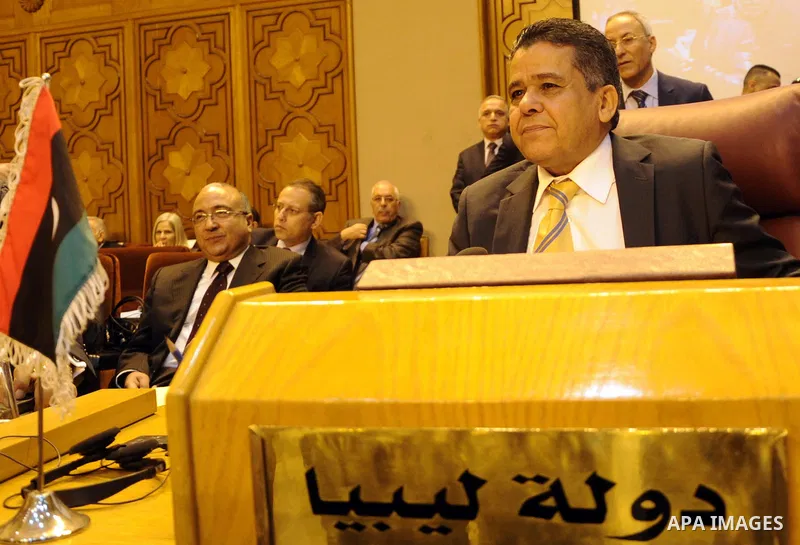 Libya's Foreign Minister Mohammed al-Deiri attends a meeting of Arab League foreign ministers at the League headquarters in Cairo March 9, 2015. Saudi Arabia has blocked a plan for Sweden's Foreign Minister Margot Wallst...