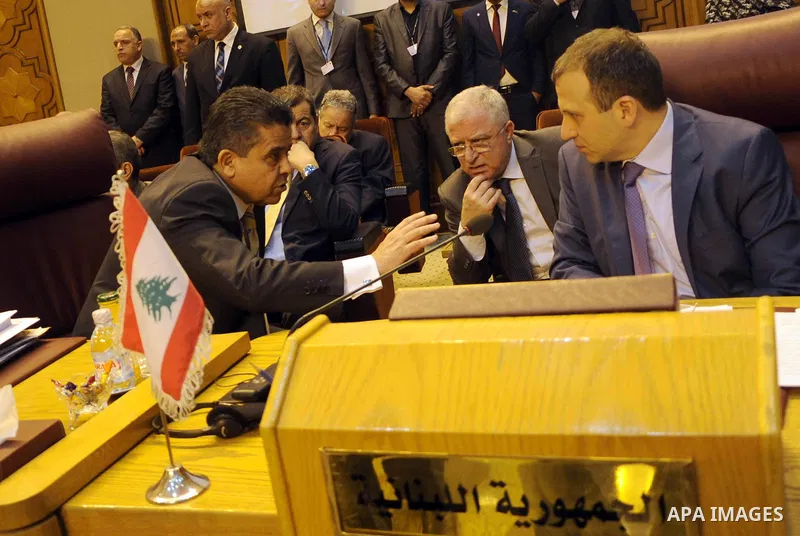 Lebanese's ambassador to Egypt, attends a meeting of Arab League foreign ministers at the League headquarters in Cairo March 9, 2015. Saudi Arabia has blocked a plan for Sweden's Foreign Minister Margot Wallstrom to addr...