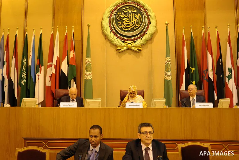 Foreign ministers of the Arab League take part in an emergency meeting at the League's headquarters in Cairo March 9, 2015. Saudi Arabia has blocked a plan for Sweden's Foreign Minister Margot Wallstrom to address the Le...