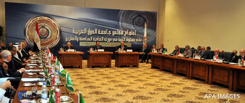 A handout picture made available by the Egyptian presidency shows Egyptian President Abdel Fattah al-Sisi give a speech during the closing meeting of the Arab Summit in Sharm el-Sheikh, in the South Sinai governorate, so...