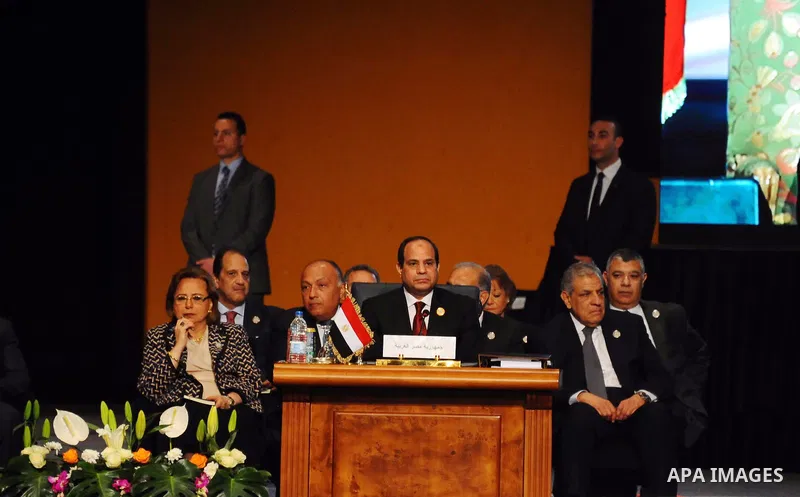 Egyptian President Abdel Fattah al-Sisi attends the opening meeting of the Arab Summit in Sharm el-Sheikh, in the South Sinai governorate, south of Cairo, March 28, 2015. Sisi told an Arab League summit on Saturday that...