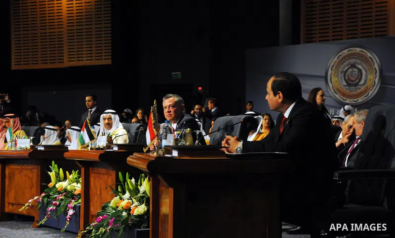 Egyptian President Abdel Fattah al-Sisi attends the opening meeting of the Arab Summit in Sharm el-Sheikh, in the South Sinai governorate, south of Cairo, March 28, 2015. Sisi told an Arab League summit on Saturday that...