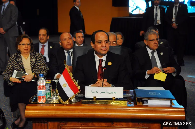 Egyptian President Abdel Fattah al-Sisi attends the opening meeting of the Arab Summit in Sharm el-Sheikh, in the South Sinai governorate, south of Cairo, March 28, 2015. Sisi told an Arab League summit on Saturday that...
