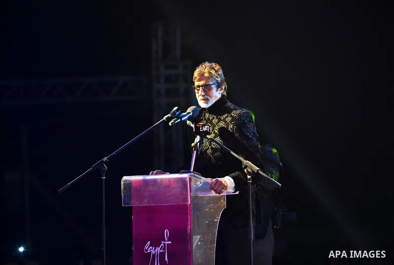 India's megastar Amitabh Bachchan attends a ceremony of the third edition of the India by the Nile festival, in Cairo on March 31, 2015. The organizers said the focus was to get tourists to visit Egypt from India and the...