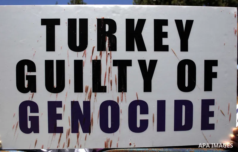 Armenians demonstrate in front of the Turkish consulate to commemorate the 100th anniversary of the 1915 Armenian genocide, in Jerusalem April 24, 2015. Historians estimate up to 1.5 million Armenians were killed by Otto...