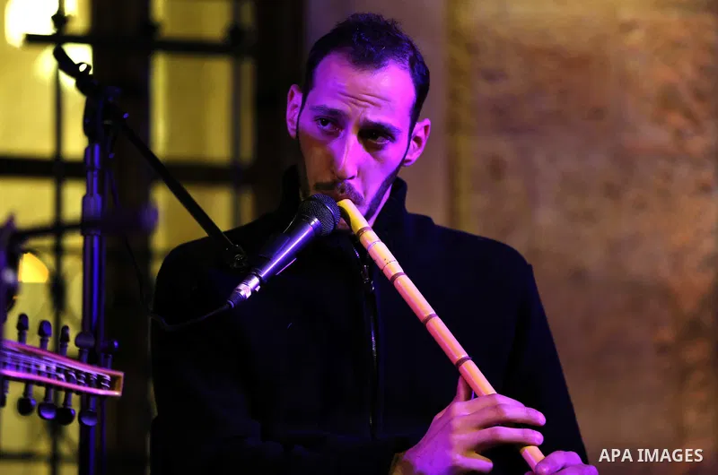 Band of Bethlehem for Arab Music take part in a festival of Arab music 2015, in Jerusalem, on May 1, 2015. Photo by Saeb Awad