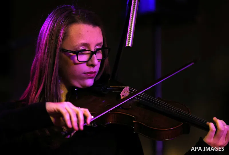 Band of Bethlehem for Arab Music take part in a festival of Arab music 2015, in Jerusalem, on May 1, 2015. Photo by Saeb Awad
