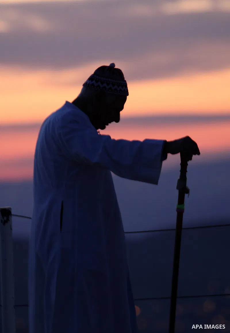 Members of the Samaritan sect take part in a traditional pilgrimage marking the holiday of Passover atop Mount Gerizim near the West Bank city of Nablus, on May 9, 2015. Samaritans have been present on the Land of Israel...