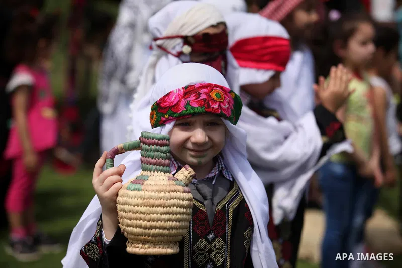 Palestinian children take part in a march ahead of the commemorations of the 67th anniversary of the ''Nakba'', in Gaza city on May 14, 2015. ''Nakba'' means in Arabic ''catastrophe'' in reference to the birth of the sta...