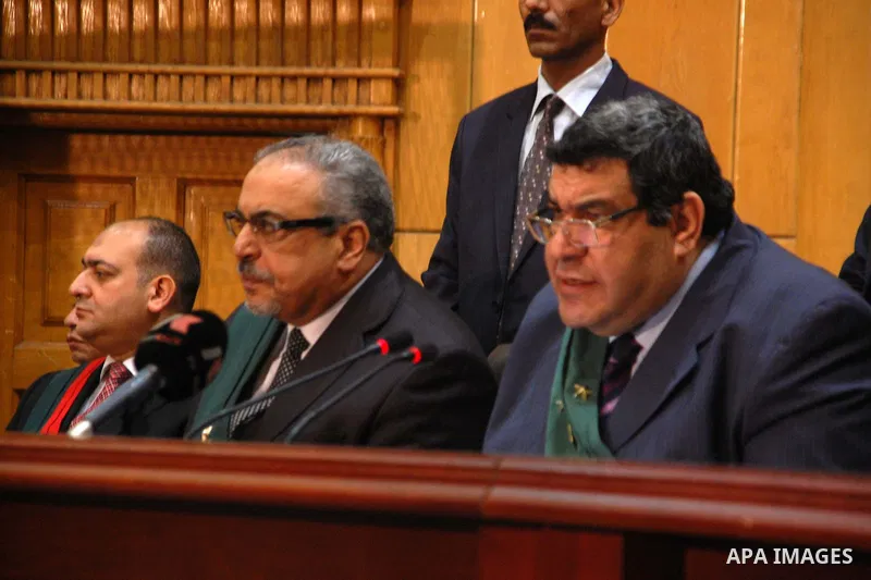 Egyptian judge Shaban el-Shamy reads out the verdict sentencing former Egyptian President Mohamed Mursi and other Muslim Brotherhood members at a court in the outskirts of Cairo, Egypt May 16, 2015. An Egyptian court on...
