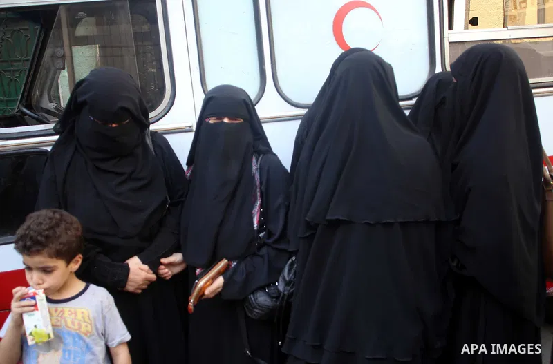 Relatives of executed members of Ansar Beit al-Maqdis, mourn outside a morgue, in Cairo on May 17, 2015. Egypt executed six men Sunday convicted of belonging to the Sinai-based militant group Ansar Beit al-Maqdis and con...