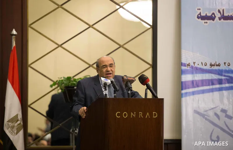 Religious scholars attend a conference held by the Awqaf (Religious Affairs) Ministry headquarters in Cairo, May 25, 2015, to discuss the renewal of religious discourse, a proposal by President Abdel Fattah al-Sisi in ho...