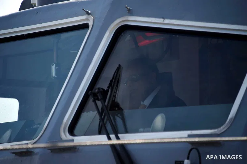A handout picture provided by the Office of the Egyptian Presidency shows Egyptian President, Abdel Fattah al-Sisi attends the opening ceremony of Alexandria arsenal in Alexandria, Egypt on May 30, 2015. Photo by Egyptia...