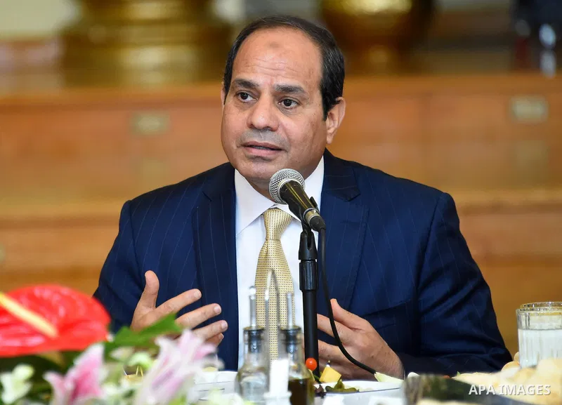 A handout picture provided by the Office of the Egyptian Presidency shows Egyptian President, Abdel Fattah al-Sisi speaks during the opening ceremony of Alexandria arsenal in Alexandria, Egypt on May 30, 2015. Photo by E...