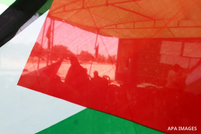 Palestinians take part in a protest demanding opening Rafah crossing border between Egypt and Gaza Strip, in Rafah in the southern Gaza Strip on June 2, 2015. Egyptian authorities opened the Rafah crossing last week for...
