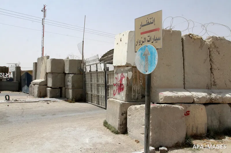 The gate of the Kerem Shalom crossing is seen closed between Israel and the southern Gaza Strip, south of Rafah, on June 7, 2015 after Israel closed, until further notice, the Erez crossing for people and the Kerem Shalo...