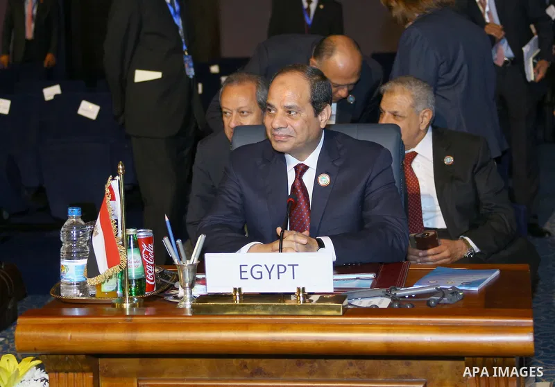 Egypt's President Abdel Fattah al-Sisi attends the African summit meeting in the Egyptian resort of Sharm el-Sheikh, on June 10, 2015. Senior African officials were negotiating a trade deal in Egypt to create a common ma...