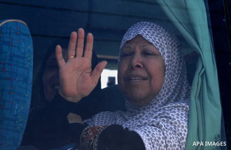 Palestinian Worshipers wait leave Gaza to enter Jerusalem to attend Laylat Al Qadr, also known as the Night of Power at Al Aqsa Mosque, through the Erez border crossing between Israel and northern Gaza Strip on July 13,...