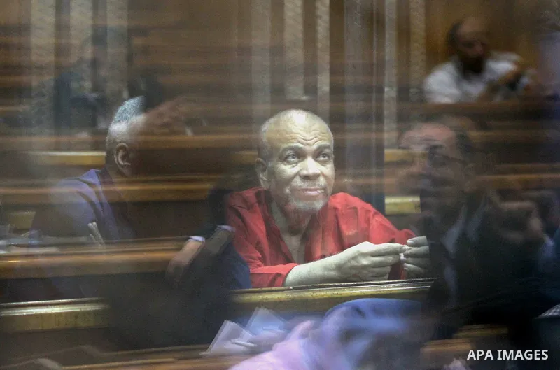 Members of Muslim Brotherhood group, attend their trial in a court in Cairo on July 27, 2015. Cairo Criminal court resumes on Monday, the trial of ousted President, Mohamed Morsi alongside 24 other prominent Brotherhood...