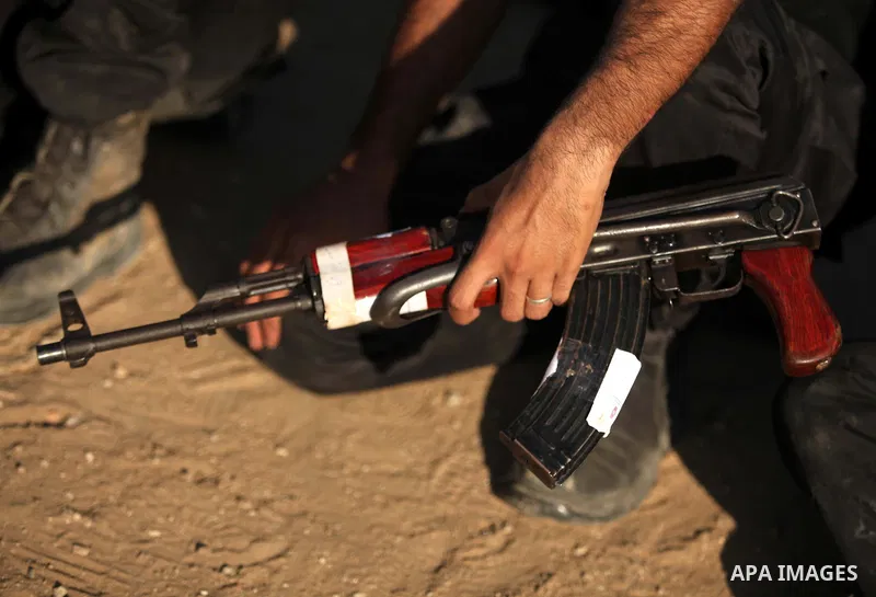 Palestinian youths demonstrate their skills during a military-style camp organized by the Hamas movement in Gaza City on July 28, 2015. Hamas's armed wing organized "Liberation Youths Camps" for young Palestinians aged b...