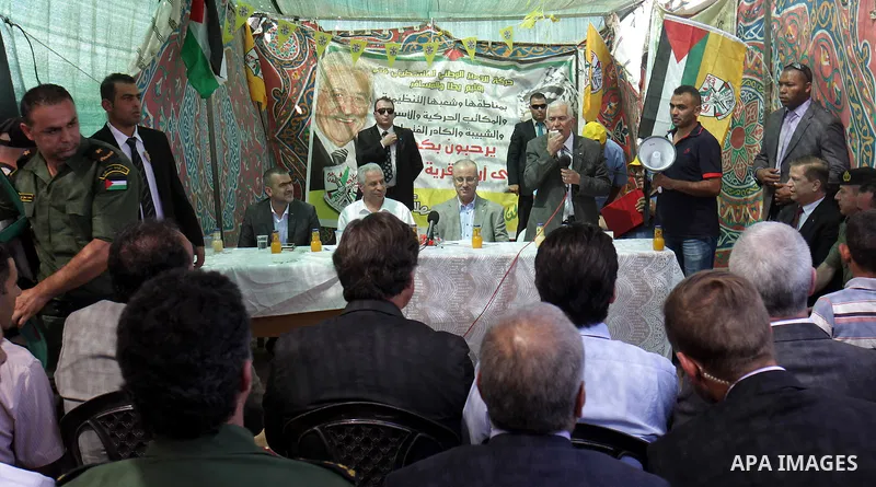 Palestinian prime minister Rami Hamadallah visits the village of Susia outside the West Bank village of Yatta, on June 29, 2015. Photo by Prime Minister Office