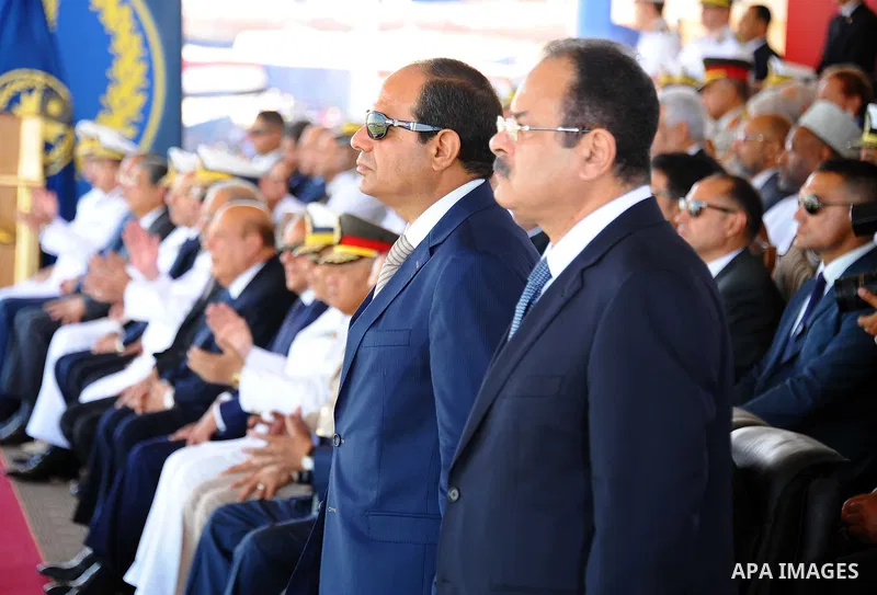 Egyptian President Abdel Fattah al-Sisi attends a graduation ceremony of the police officers academy in Cairo, Egypt July 29, 2015. Photo by Egyptian President Office