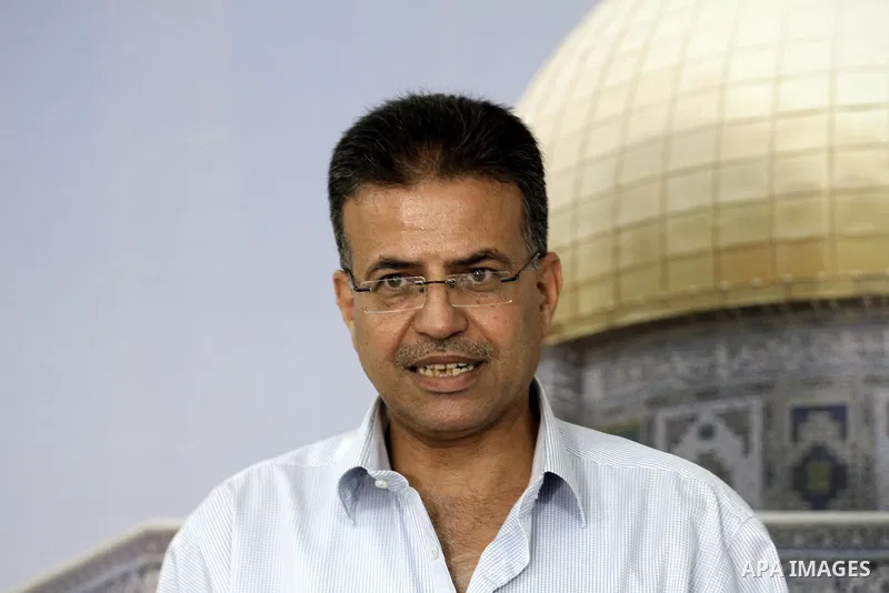 UNRWA's spokesman in Gaza Strip Adnan Abu Hasna speaks during a press conference following a meeting ith Palestinian members of the Legislative Council, in Gaza city on August 2, 2015. The United Nations Relief and Works...
