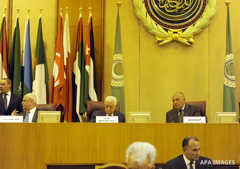 Palestinian President Mahmoud Abbas attends Arab League foreign ministers meeting in the Egyptian capital Cairo on August 5, 2015. Fifteen Arab League foreign ministers meet in Cairo to discuss clashes involving Israeli...