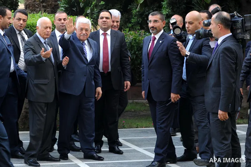Palestinian President Mahmoud Abbas arrives for an Arab League foreign ministers meeting in the Egyptian capital Cairo on August 5, 2015. Fifteen Arab League foreign ministers meet in Cairo to discuss clashes involving I...