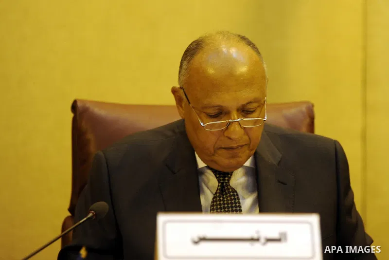 Arab foreign ministers attend a meeting at the arab league in the Egyptian capital Cairo on August 5, 2015. Fifteen Arab League foreign ministers meet in Cairo to discuss clashes involving Israeli police at the Al-Aqsa m...
