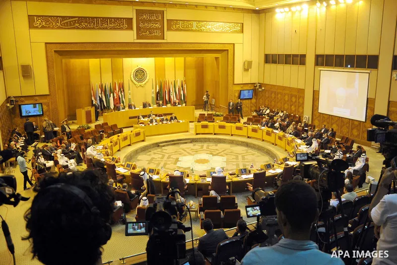 Arab foreign ministers attend a meeting at the arab league in the Egyptian capital Cairo on August 5, 2015. Fifteen Arab League foreign ministers meet in Cairo to discuss clashes involving Israeli police at the Al-Aqsa m...