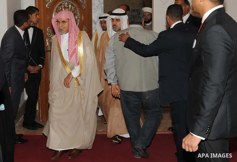 Delegations of senior muftis participate in the Fatwa conference organised by Dar al-Ifta, in cairo on August 18, 2015. Egypt's Dar al-Ifta held a two-day international Fatwa conference to counter radical extremism entit...