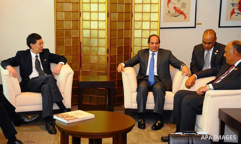 Egyptian President Abdel Fattah al-Sisi visits a Singapore port in Singapore on Sep. 01, 2015. President Abdel Fattah al-Sisi is on a three-day state visit at the invitation of President Tony Tan Keng Yam. Photo by Egypt...