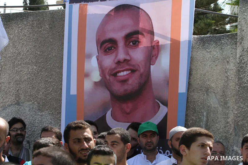 Families of Palestinians who were abducted of by gunmen is Egypt's Sinai's northern region, take part in a demonstration calling for their release outside the Egyptian embassy in Gaza city, on Sep. 4, 2015. Gunmen in Egy...
