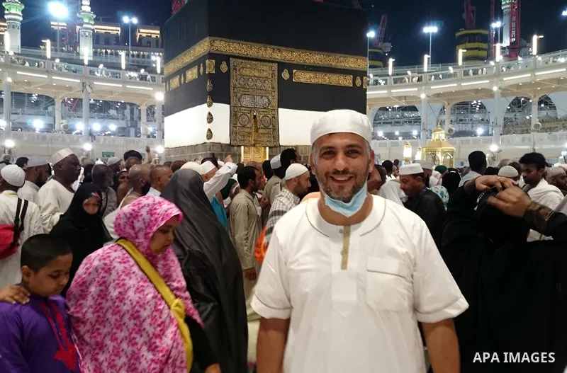 Muslim pilgrims attend the 16th conference of "Muslim youth and Media" during the annual haj pilgrimage in Mecca September 19, 2015. According to the Muslims holy book the Koran, the Kaaba was built by Abraham and his so...