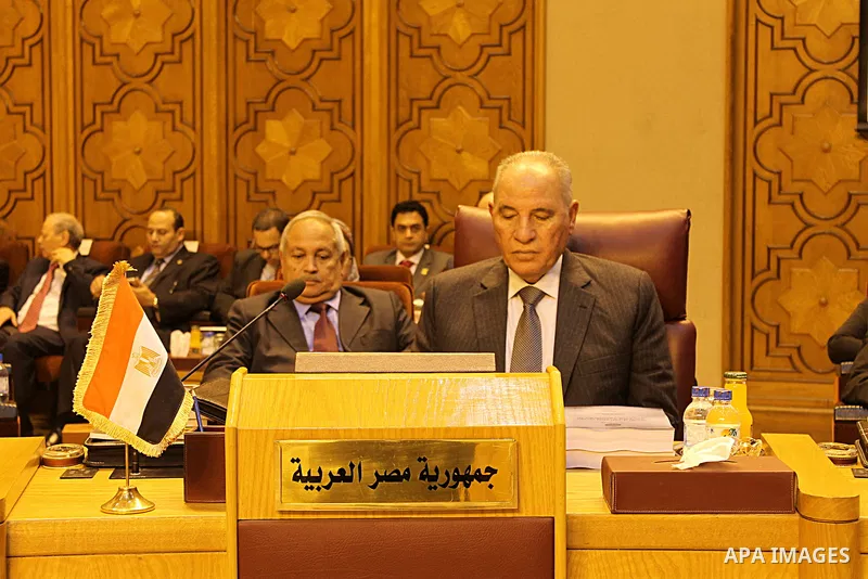 Arab Justice ministers attend a meeting at the Arab League headquarter, in Cairo on November 19, 2015. The Arab Justice Minister' Executive Bureau held its 57th meeting on Wednesday in Cairo to discuss means of combating...
