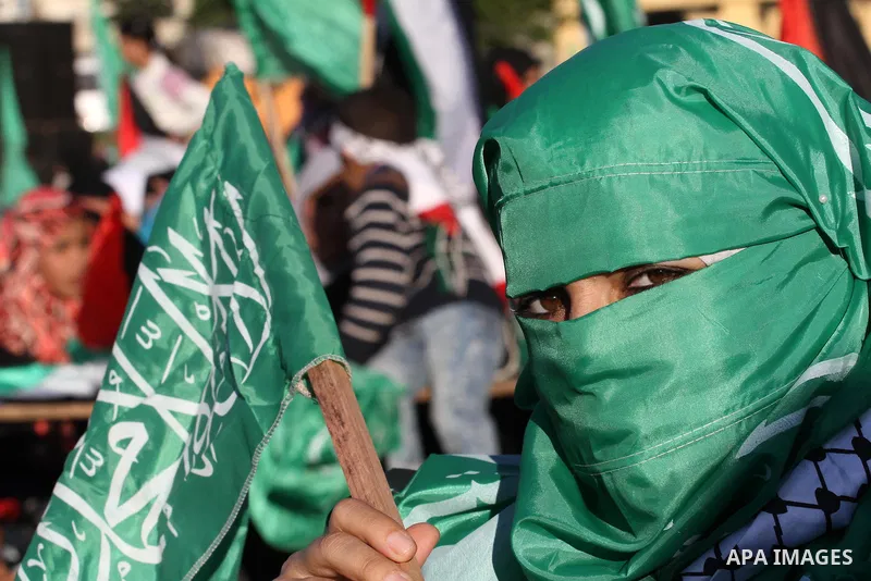 Palestinian women take part during a rally in Gaza City December 6, 2015 in support of Palestinian stabbing attacks against Israelis. Israeli forces on Sunday detained a Palestinian schoolgirl who was allegedly carrying...