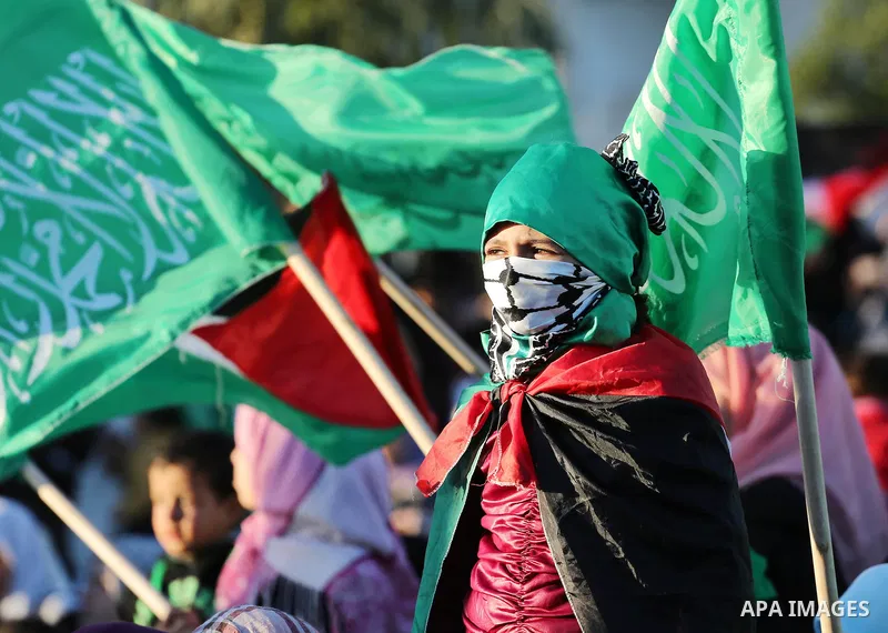 Palestinian women take part during a rally in Gaza City December 6, 2015 in support of Palestinian stabbing attacks against Israelis. Israeli forces on Sunday detained a Palestinian schoolgirl who was allegedly carrying...