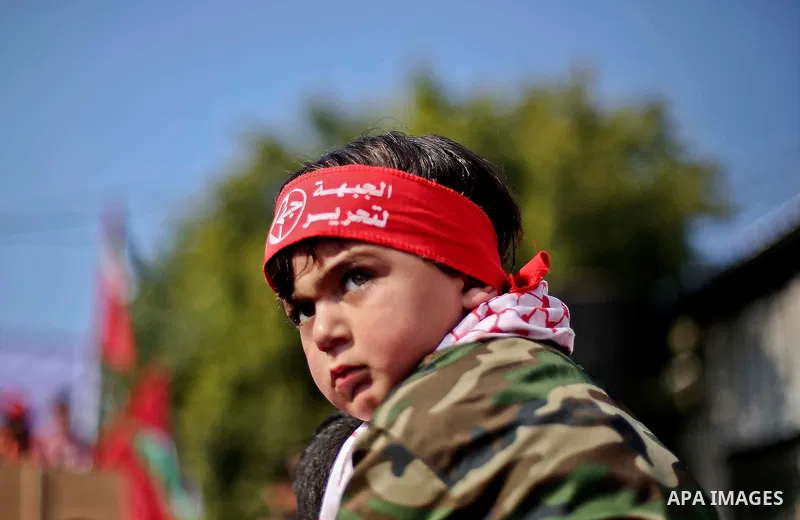 Palestinians gather during a rally marking the 48th anniversary of the Popular Front for the Liberation of Palestine (PFLP), in Gaza City, Saturday, Dec. 12, 2015. The PFLP is a hard-line Palestinian faction which oppose...