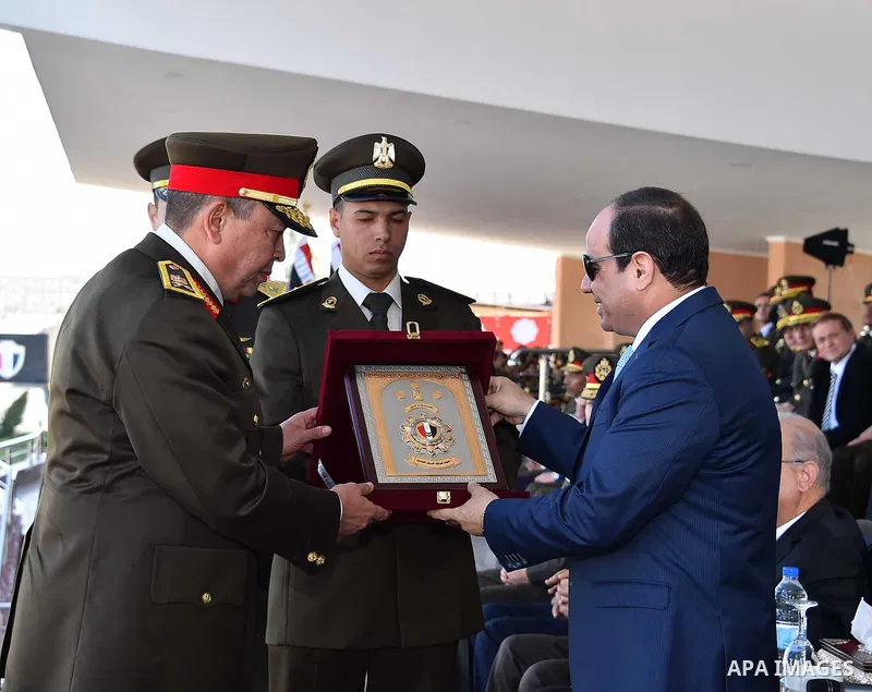 Egyptian President Abdel Fattah al-Sisi attends a military academy graduation ceremony in the capital, Cairo, on Dec. 27, 2015. Photo by Egyptian President Office