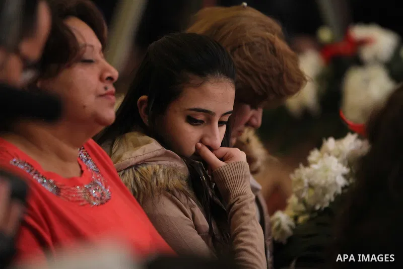 Egyptian Christians take part in the Coptic Orthodox Christmas Eve mass in St. Mark church in Cairo on January 6, 2016. Photo by Stringer