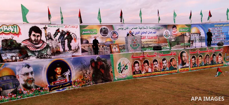 Senior Hamas leader Ismail Haniyeh speaks during a rally in Khan Yunis in the southern Gaza Strip on January 7, 2016. The rally was held to honor the families of dead militants from the armed wing, who Hamas said partici...