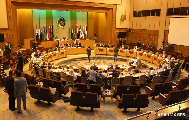 Members of the Arab League Parliament attend a meeting at the Arab League's headquarters in the Egyptian capital, Cairo, on January 12, 2016. Photo by Stringer
